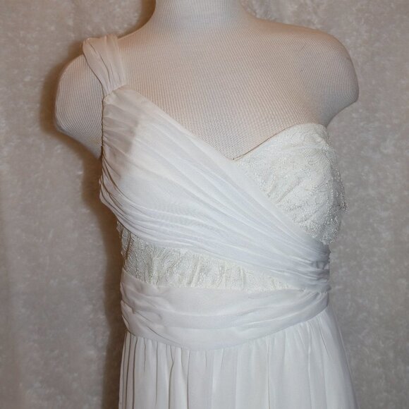 Hailey by Adrianna Papell white formal dress sz 6 - Picture 2 of 14